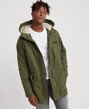 Superdry Winter Aviator Parka Férfi Kabát Zöld | IRSDB1742